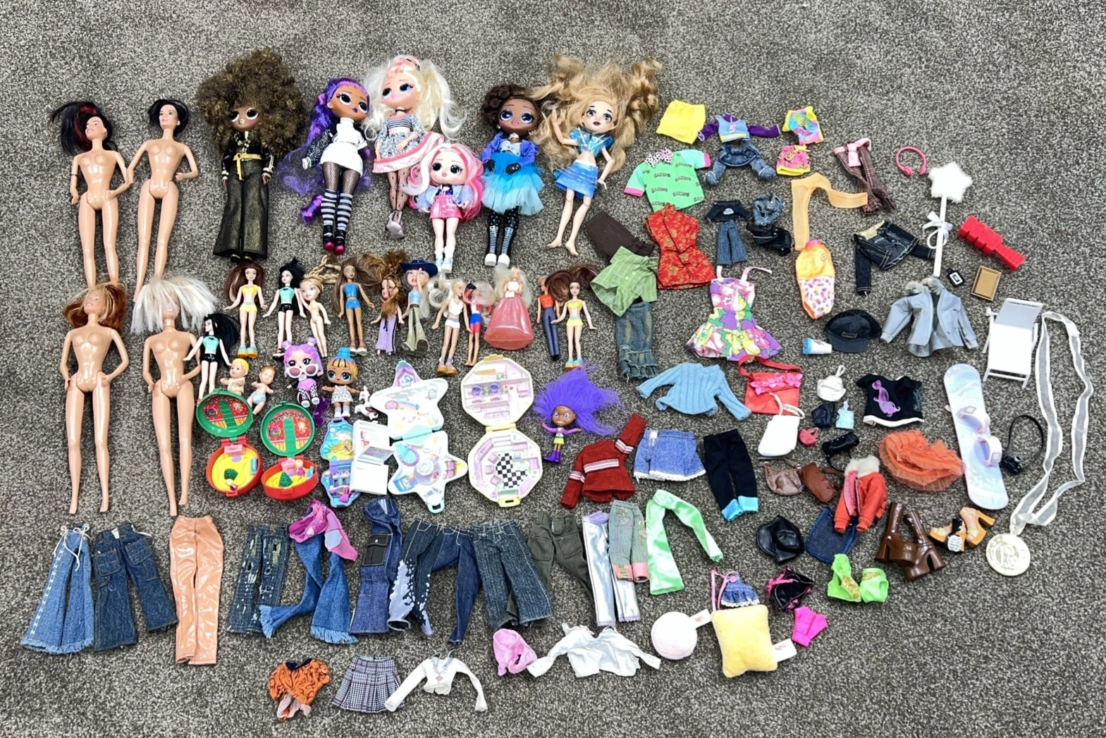  mixed dolls other doll clothes accessories shoes variety 