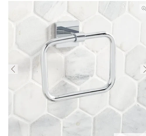 Signature Hardware Hibiscus SHHBTRCP Towel Ring 448343 - Picture 1 of 3