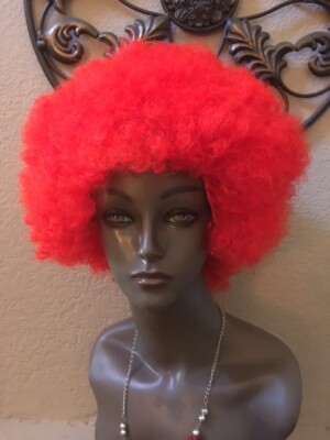 Model Model Red Carnival Halloween Afro Luxury Multi Blend Wig. Style#MM724.