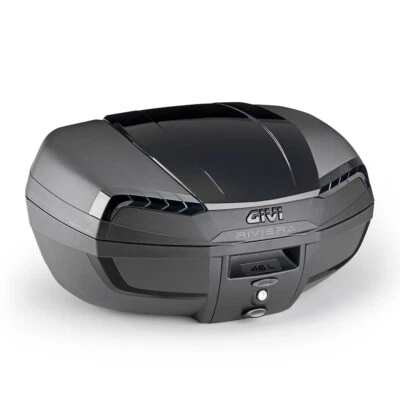 BAULETTO GIVI E46NB 46L NERO RIVIERA BLACK EDITION MONOLOCK PIASTRA MOTO SCOOTER - Immagine 1 di 4