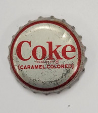 Coke Plastic Lined Soda Crown Bottle Cap From Late 1960's