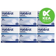 Habitrol Nicotine Patch STEP 1 - 21mg - 168 patches - 6 boxes - QUIT Smoking Now