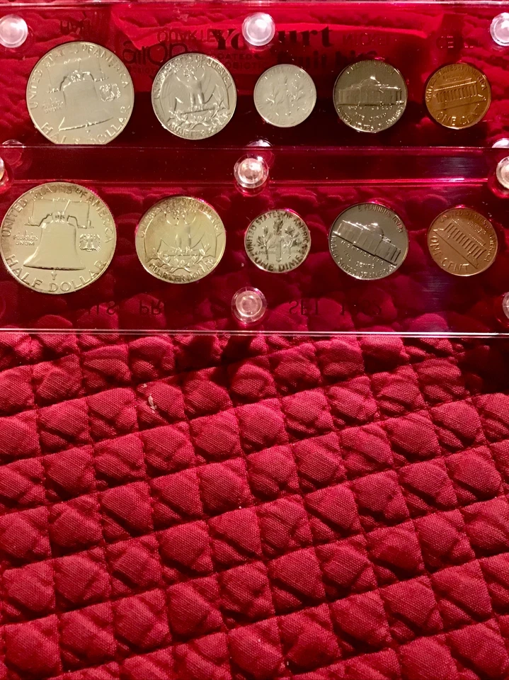 1960, 1963 GEM Silver Proof Sets In A Red PlasticHolder Blazing Luster & Toning! - Image 2 of 2