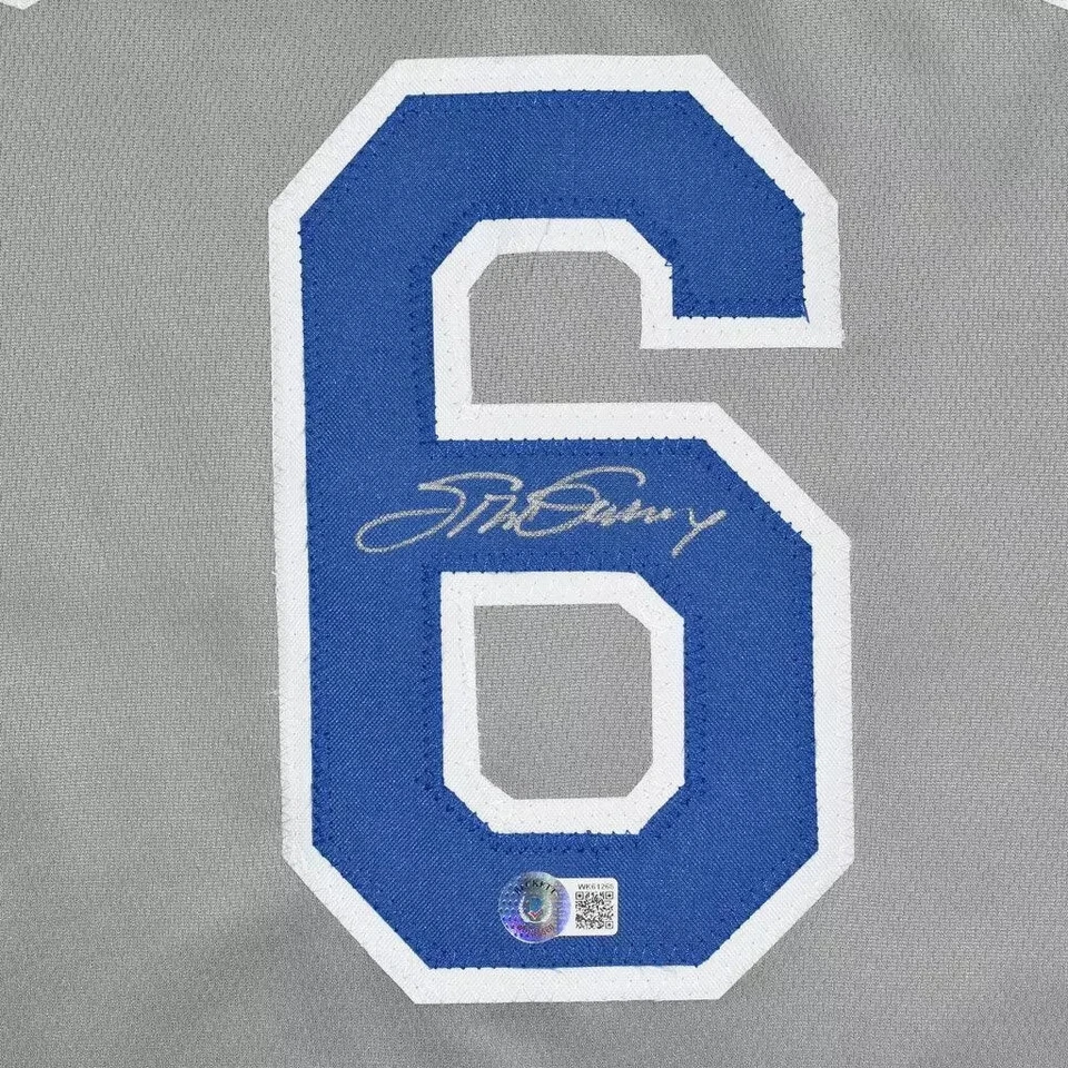Steve Garvey Signed Los Angeles Grey Baseball Jersey (Beckett) DODGERS - Image 2 of 3