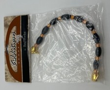 Bag Works Purse Handle Black  Gold Beaded Making Craft DIY Replacement Repair
