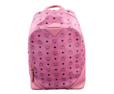 MCM Rucksack Tasche Backpack rosa pink schwarz gold Damen