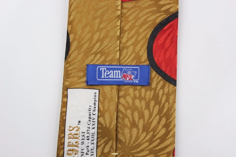 SAN FRANCISCO 49ER'S Classic Silk Tie. Team NFL. Forty Niner's - Image 3 of 4