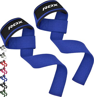 Weight Lifting Straps by RDX, Deadlift, Powerlifting Wrist Wraps for Gym Workout