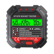 Digital Socket Circuit Tester AC 48 - 250V Outlet Tester Fault Checker UK Plug.