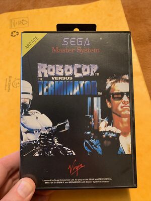 RoboCop Versus the Terminator Sega Master System CIB Very Rare RETRO Robo Cop