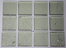 1877.30 - 12 OLIVINE TINT 1" x 1" BULLSEYE 3mm THICK GLASS 90 COE FUSIBLE