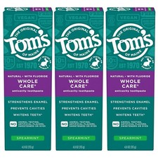 Tom s of Maine Antiplaque and Whitening Toothpaste, 3 Pack 4.5oz