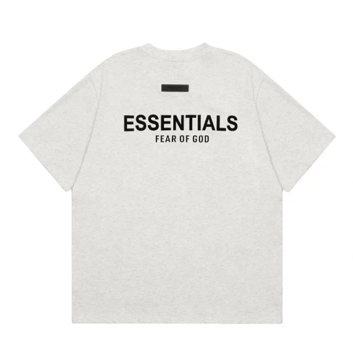 ESSENTIALS Double - Line Flock Letter Unisex Cotton Summer Set T-shirt/UK - Picture 18 of 32