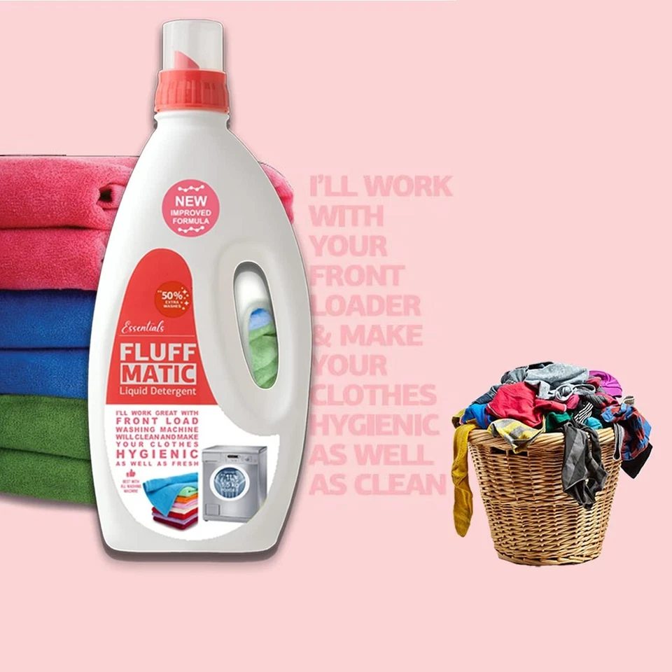 IFB Essentials Fluff Front Load Fabric Liquid Detergent - 1 liters - Image 4 of 4