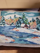 NIP Vintage Bucilla Needlepoint Kit 4258 Winter Wonderland 14x18.