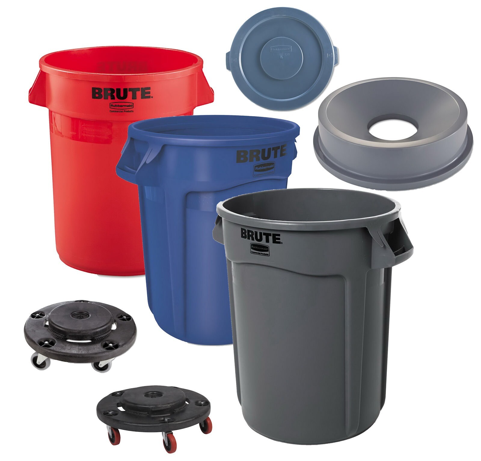 Swing Lid Plastic Trash Can 11 Gal Rubbermaid Kitchen