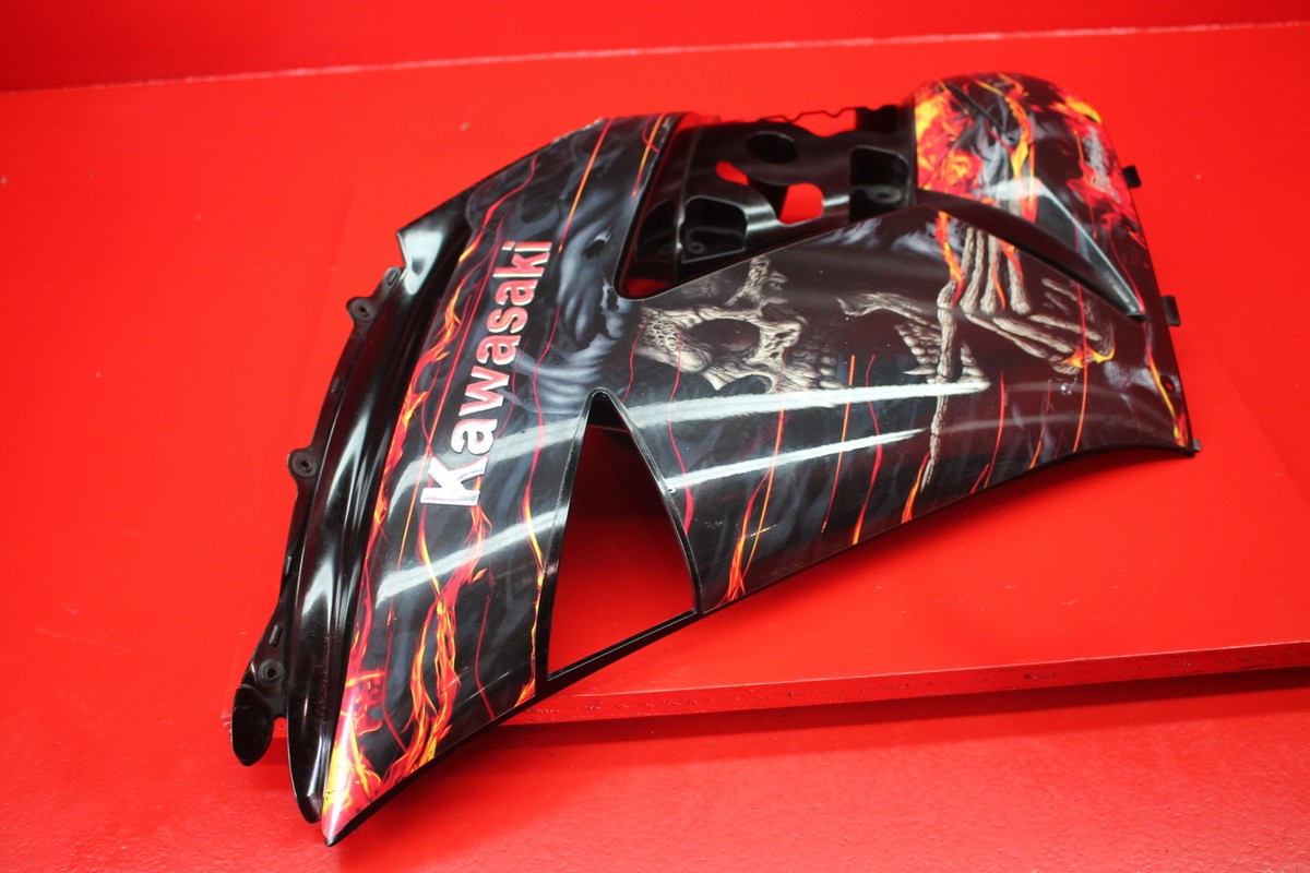 09 2009 KAWASAKI NINJA ZX14 LEFT LOWER MID UPPER SIDE FAIRING COWL