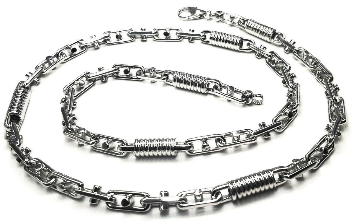 Kette 925 Silber Massiv Mit Halbmonde 20,11 Gr