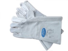 Schwei&szlig; Schwei&szlig;er Schutz Handschuhe Hitzeschutz Arbeitshandschuhe Leder Gr. 10