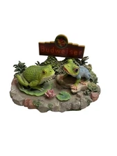 Anheuser-Busch Bud-Weis-Er Frogs 1997 Boy Meets Girl Figurine Number 4914