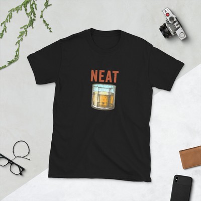 Whiskey Neat Old Fashioned Black Mens Womens Unisex Brand New T-Shirt