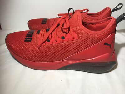 Puma 10 Cell Men's Red & Black Slip-On Lace Athletic running Shoes