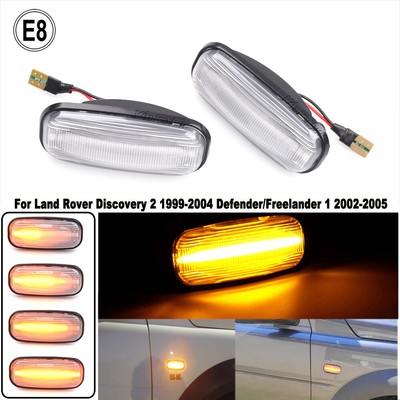 LED Side Marker Turn Signal Light For Land Rover Discovery2 99-04 Defender 07-15