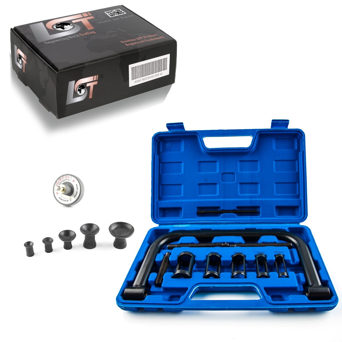 Valve Spring Compressor Set Universal Tool with Valve Grinder