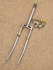 Chrome Biplane Fork Mongoose Akisu 1" Threaded Vintage 1980s MTB ATB Klunker 26"