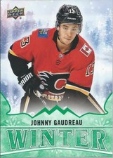 2019 Upper Deck UD Winter JOHNNY GAUDREAU Hockey #W13 Green Parallel 41/99