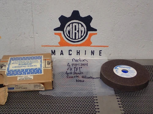 NORTON G1105284 Grinding Wheel 7X1X1 Coarse Alundum New Old Stock