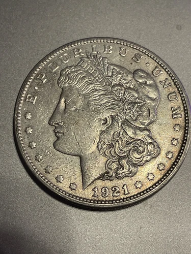 1921-S AU/UNC MORGAN SILVER DOLLAR 90% $1 COIN US