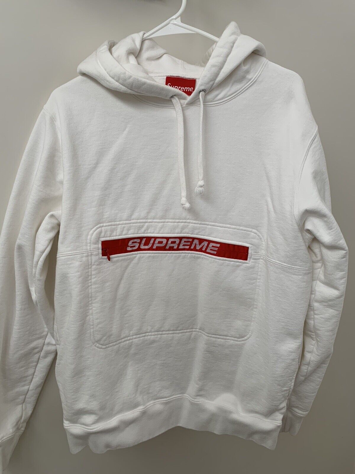 supreme Zip Pouch Hooded Sweatshirs