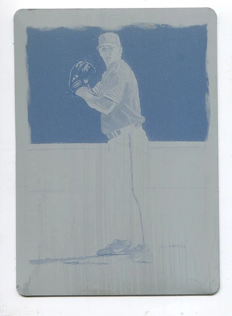 2002 Topps Gallery Print Plate Black Brandon Duckworth 1/1 Philadelphia Phillies