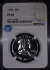1958 Franklin Half Dollar "NGC PF66"