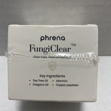 phrena FungiClear Anti-Fungal Nail Cream Copper Peptides Tea Tree Exp 01/28/2029