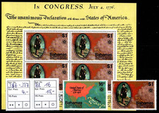 Bahamas - Mi.-Nr. 396-397 + Block 16 - Geschichte - postfrisch