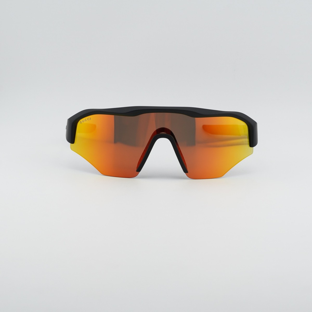 Gucci GG2017S 004 Black/Orange Mirror 99-1-120 Sunglasses New