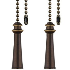 Ceiling Fan Pull Chain Decorative Extension 12 Inches Bronze Beach Tower Fan ...
