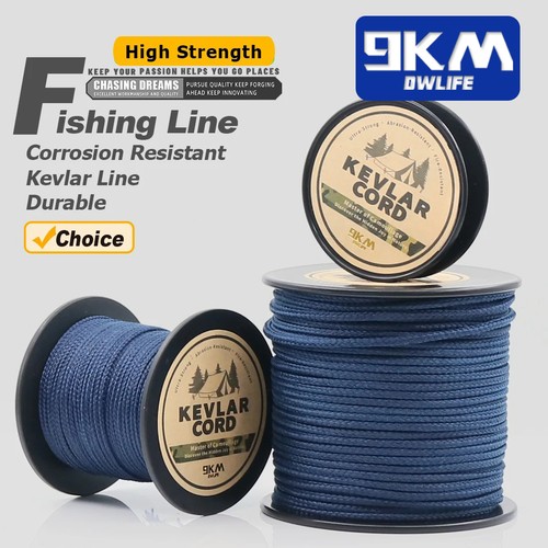 Braid Kevlar String 150Lbs~1500Lbs Fishing Camping Hiking Rope Made with Kevlar - 第 1/29 張圖片