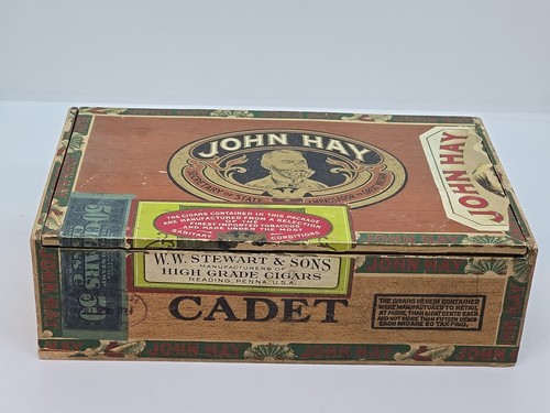 Vintage/Antique Patriotic John Hay Cadet Cigar Box