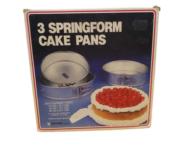 Fox Run Round Springform Pans Set of 3 piece set  8 1/2''/9 1/2'' in/10 1/2'' in