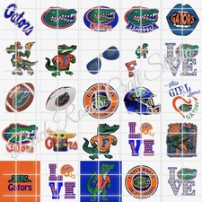 Florida Gators Waterslide Nail Decals Set Of 50  Instructions & Bonus