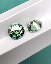 2PC 2CT Natural Certified Excellent Round Diamond with Certificate D Grade VVS1