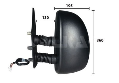 ALKAR 9256961 Außenspiegel für CITROËN,FIAT,PEUGEOT