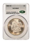 1883-CC CACG MS 63 MORGAN SILVER DOLLAR CAC