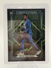 2021 Panini Obsidian - Rookies Dayo Odeyingbo #185 Electric Etch Green /50 (RC)