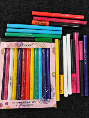 HANDAIYAN Waterproof Matte Eyeliner Pencil Set Assorted Shades 0.36 oz BUNDLE-27