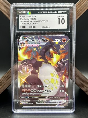Charizard VMAX Pokémon (2021) Shining Fates - SV107/SV122 Holo CGC 10