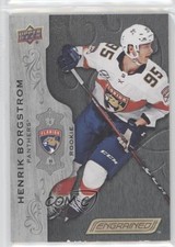 2018-19 Upper Deck Engrained Rookies Black 14/49 Henrik Borgstrom #52 1q2